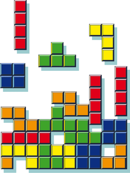 Wall Stickers: Tetris Pieces