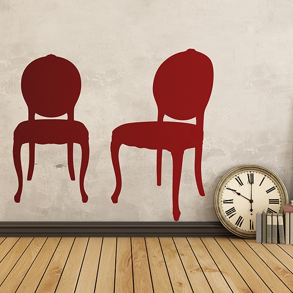 Wall Stickers: Two chairs vintage
