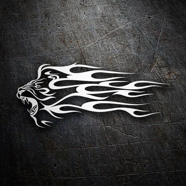 Car & Motorbike Stickers: Animal Flames 36