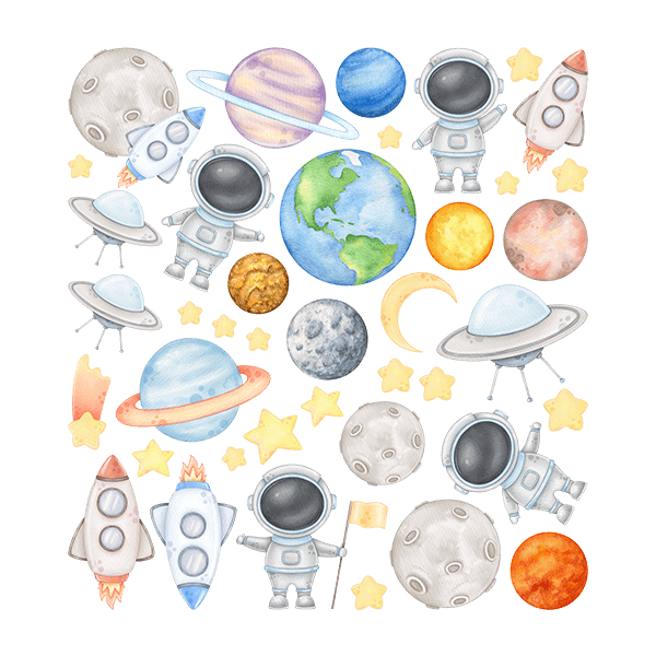 Stickers for Kids: Space Kit