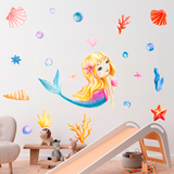 Stickers for Kids: Blonde Mermaid 3