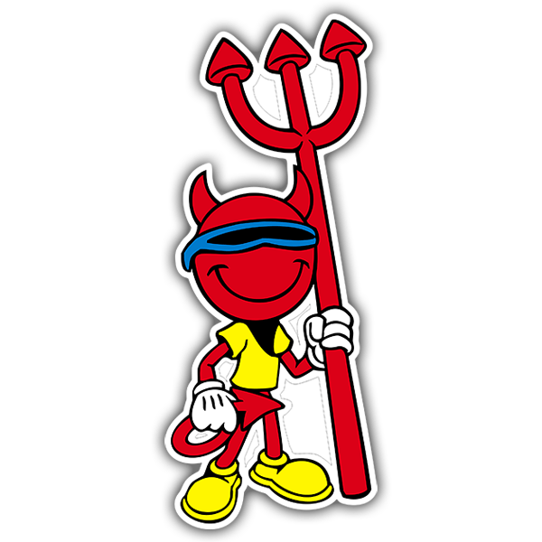 Car & Motorbike Stickers: Devil with trident