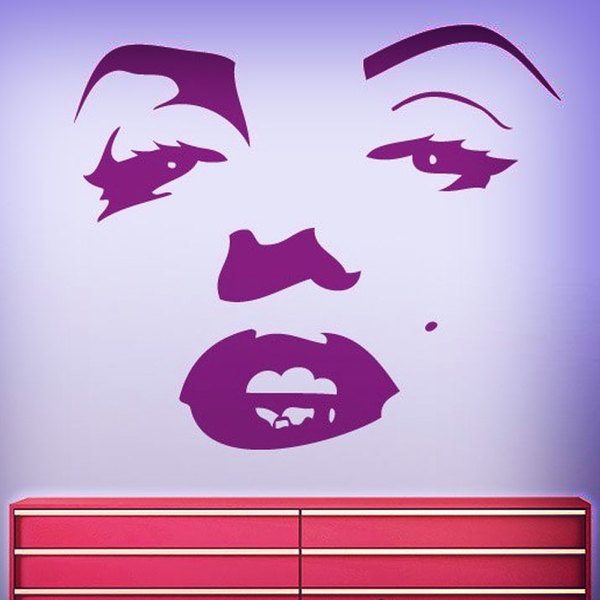 Wall Stickers: Face of Marilyn Monroe