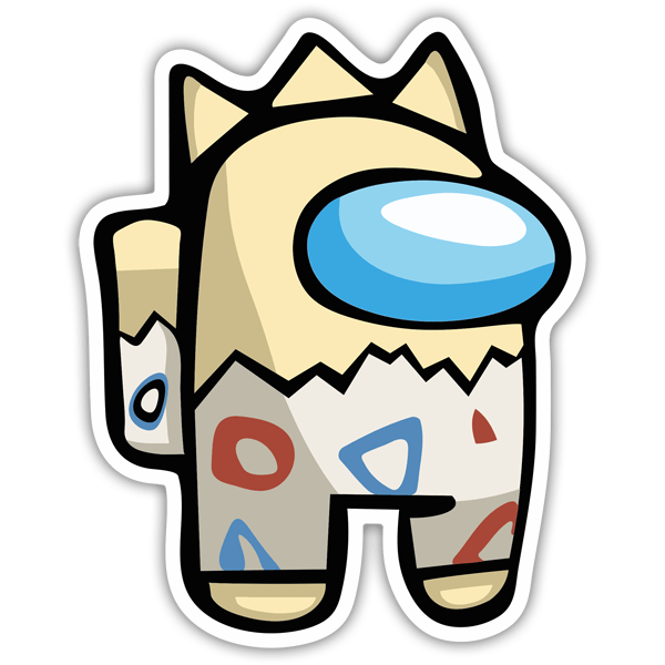 Car & Motorbike Stickers: Among Us Togepi Pokemon