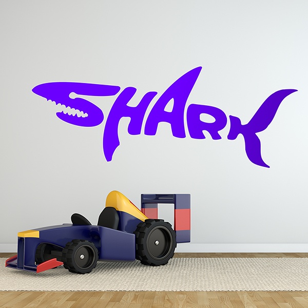 Wall Stickers: Typographic Shark