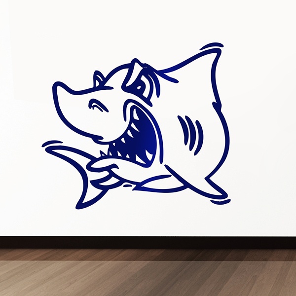 Wall Stickers: Angry shark