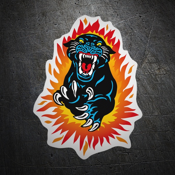 Car & Motorbike Stickers: Panther jump