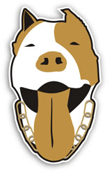 Car & Motorbike Stickers: American Pitbull Terrier