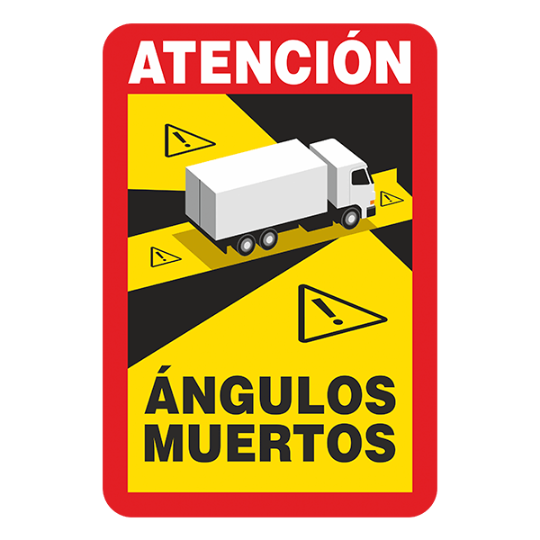 Car & Motorbike Stickers: Attention Dead Angles for Trucks