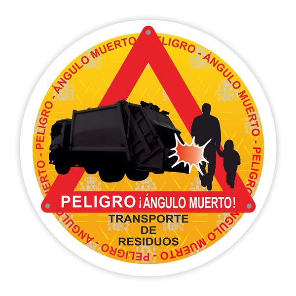 Car & Motorbike Stickers: Sign Waste Transport Vehicle
