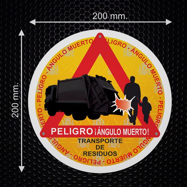 Car & Motorbike Stickers: Sign Waste Transport Vehicle