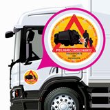 Car & Motorbike Stickers: Sign Waste Transport Vehicle 4