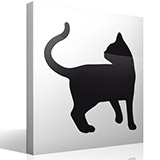 Wall Stickers: Cat silhouette rotated 2