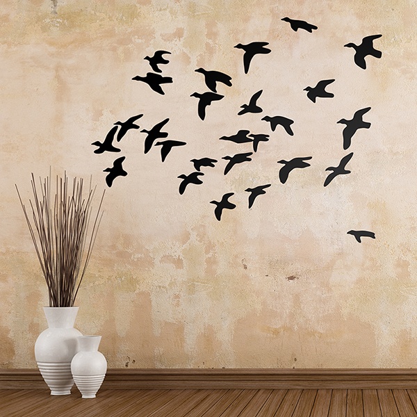 Wall Stickers: Flock birds
