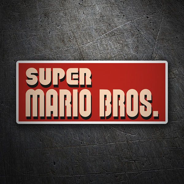 Car & Motorbike Stickers: Super Mario Bros Logo