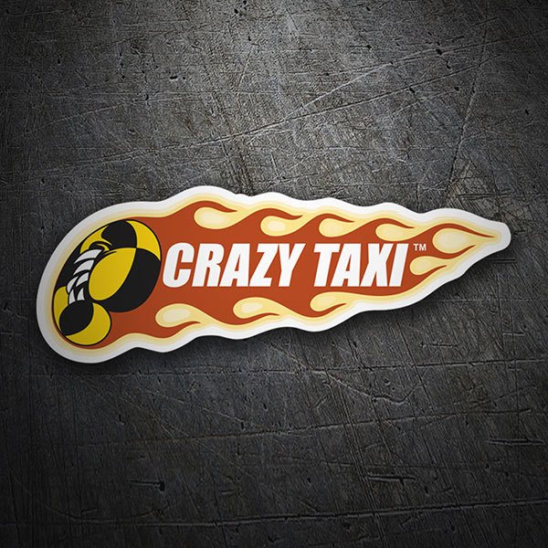 Car & Motorbike Stickers: Crazy Taxi