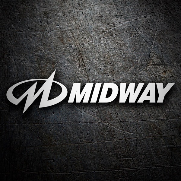 Car & Motorbike Stickers: Midway Logo