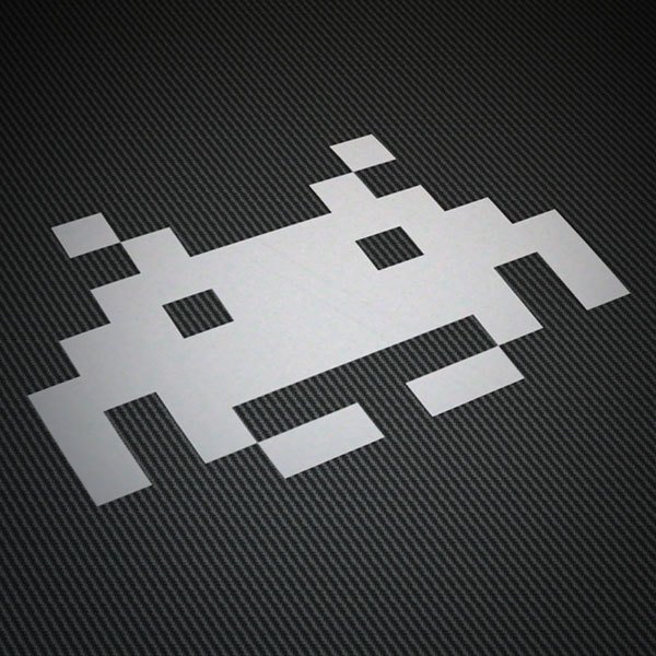 Car & Motorbike Stickers: Alien Space Invaders