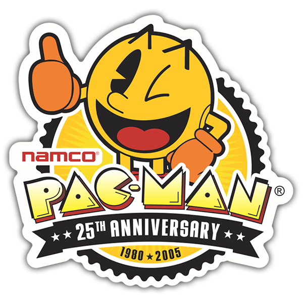 Car & Motorbike Stickers: Pac-Man 25th Anniversary