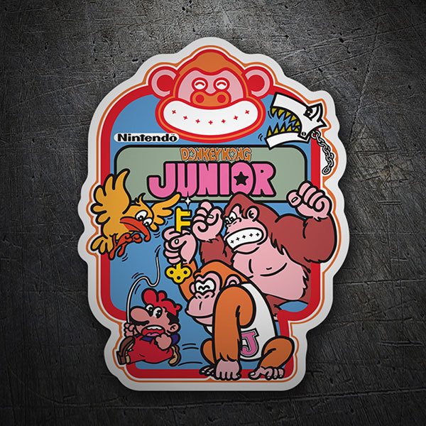 Car & Motorbike Stickers: Donkey Kong Junior Videogame