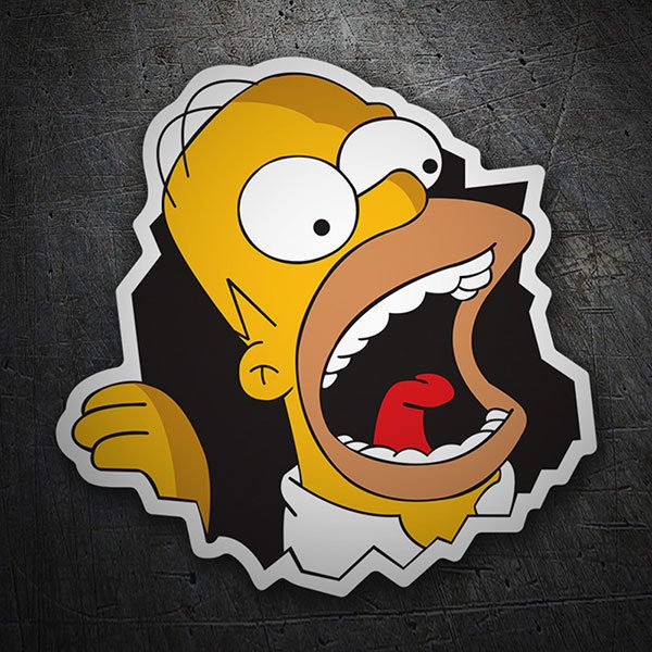 Car & Motorbike Stickers: Homer eats walls