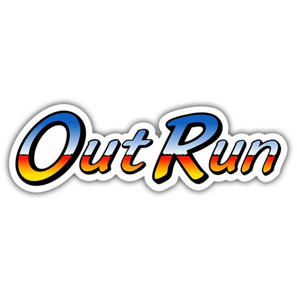 Car & Motorbike Stickers: Out Run