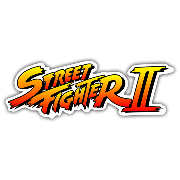 Car & Motorbike Stickers: Street Fighter II Logo Shadow