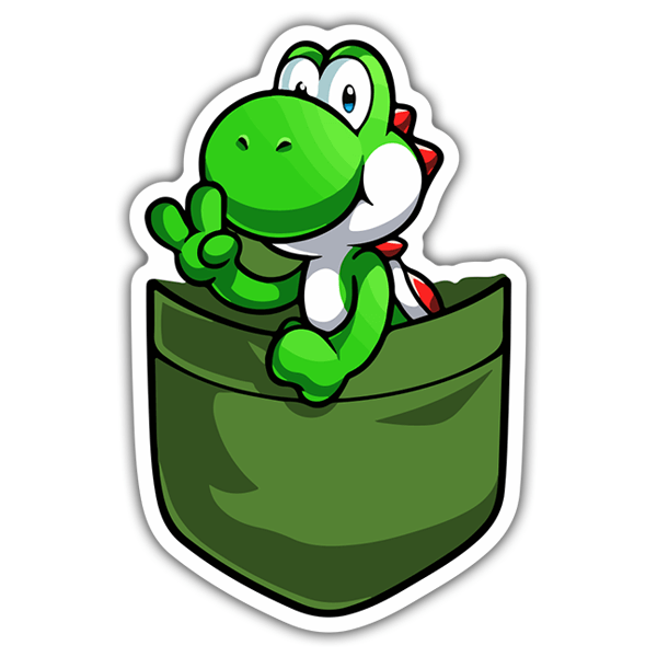 Car & Motorbike Stickers: Yoshi in your pocket