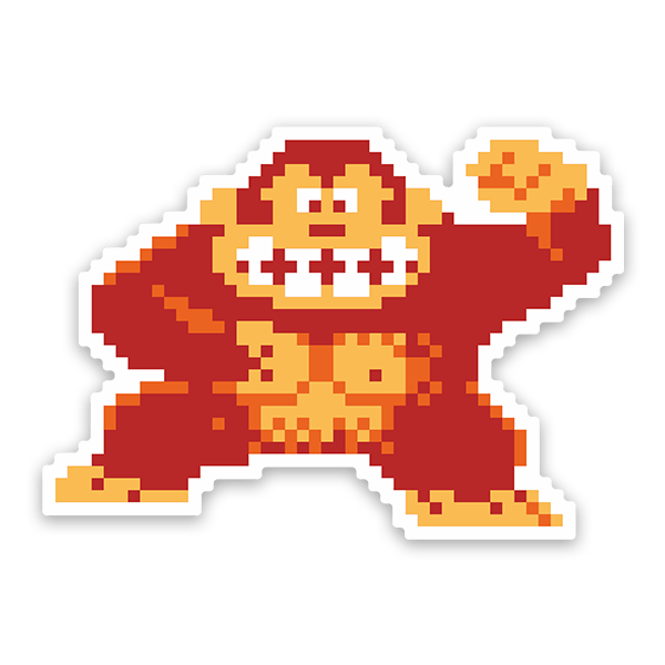 Car & Motorbike Stickers: Donkey Kong II