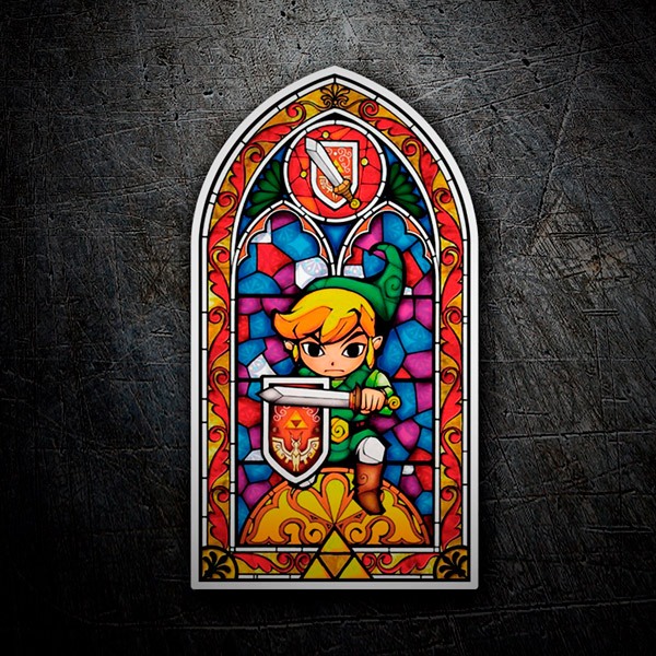 Sticker Stained Glass Zelda The Wind Waker MuralDecal