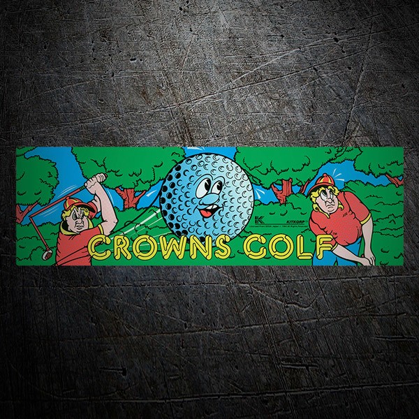 Car & Motorbike Stickers: Crowns Golf