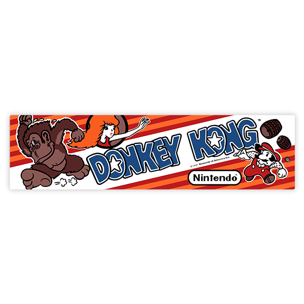 Car & Motorbike Stickers: Donkey Kong Pauline