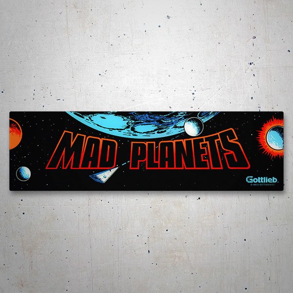 Car & Motorbike Stickers: Mad Planets