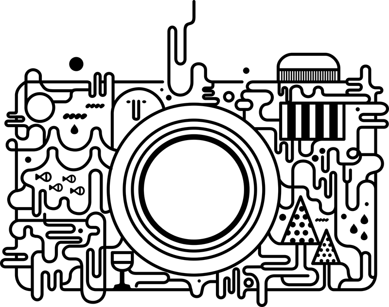 Car & Motorbike Stickers: Abstract Camera
