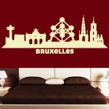 Wall Stickers: Skyline of Brussels 2