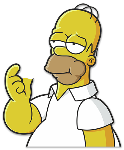 Car & Motorbike Stickers: Homer Simpson