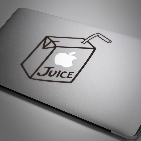Car & Motorbike Stickers: Apple juice