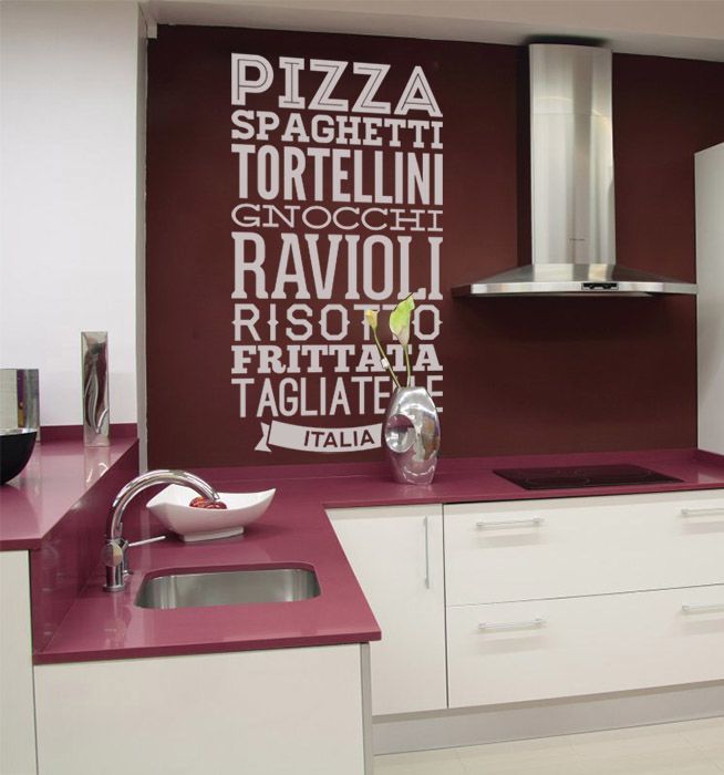 Wall Stickers: Gastronomy of Italy