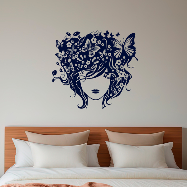 Wall Stickers: Butterfly hairstyle
