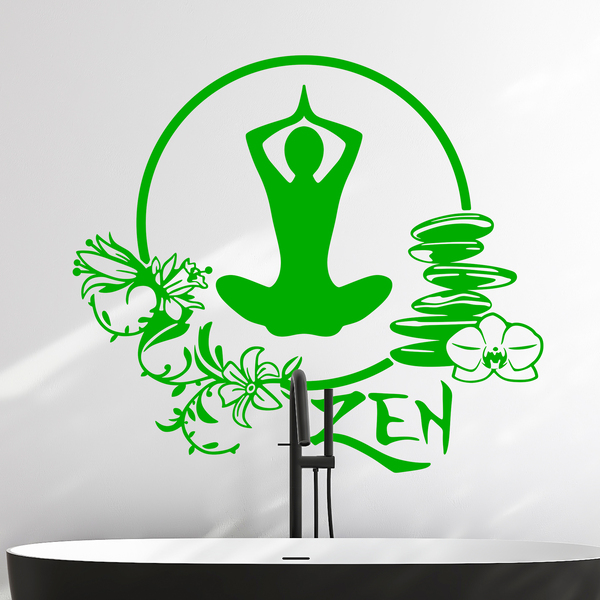 Wall Stickers: Meditation yoga exercise