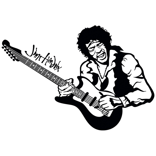 Wall Stickers: Jimi Hendrix in concert