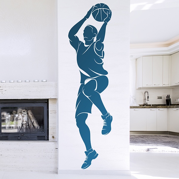 Wall Stickers: Basketball player shooting
