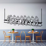 Wall Stickers: Stormtrooper lunch on a beam 3