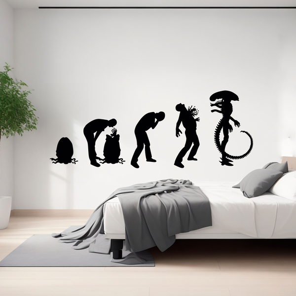 Wall Stickers: Alien evolution