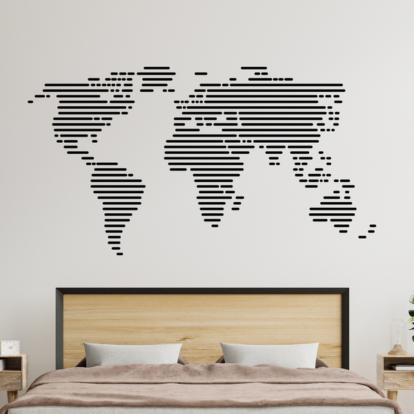 Wall Stickers: World map lines