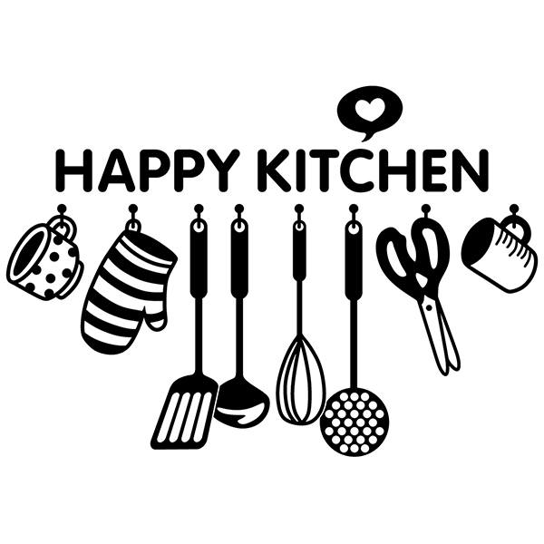 Wall Stickers: Happy kitchen