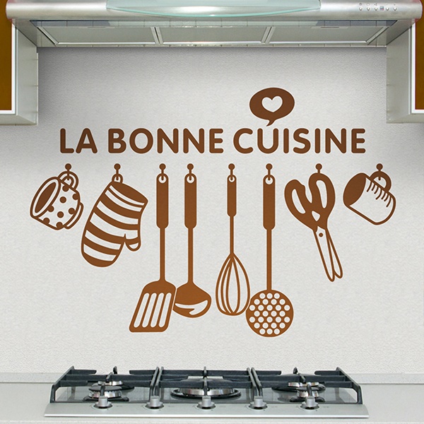 Wall Stickers: Happy kitchen - French