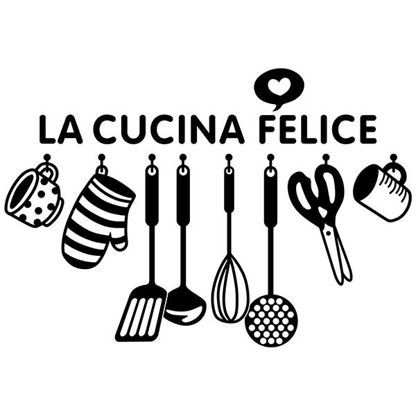 Wall Stickers: Happy kitchen - Italian