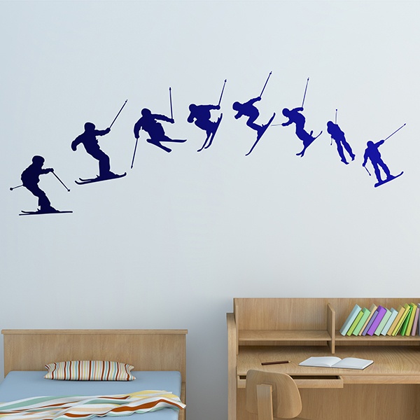 Wall sticker Ski Evolution 180º