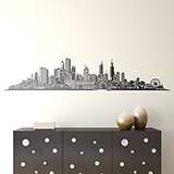 Wall Stickers: Chicago skyline 3